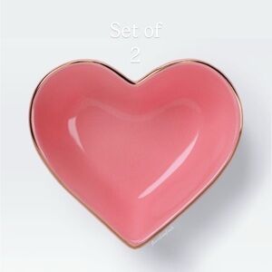 Set of 2 Pink Heart Bowls Valentine Target Threshold